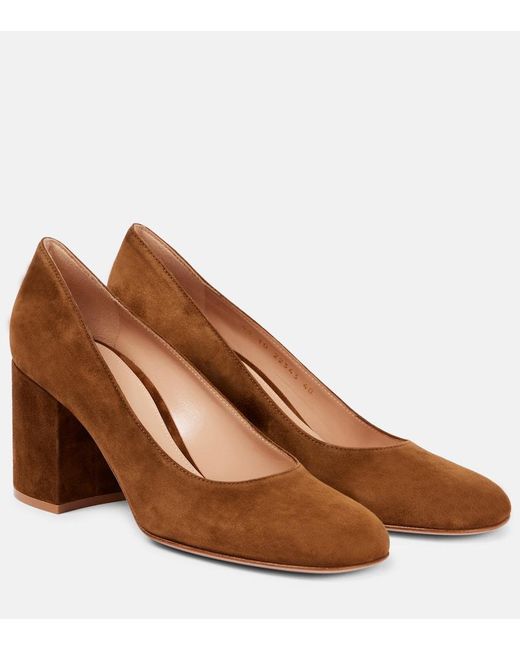 Gianvito Rossi Brown Pumps Aus Veloursleder