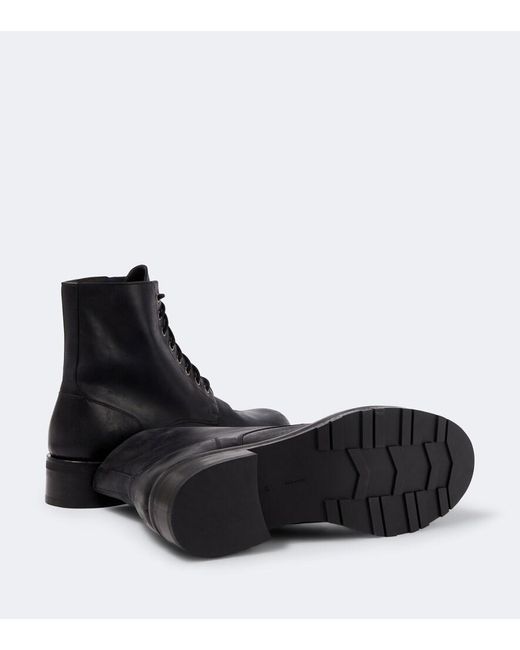 Anfibi di The Row in Black da Uomo