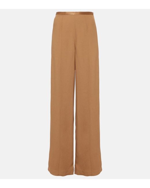 Taller Marmo Brown High-Rise Wide-Leg Pants