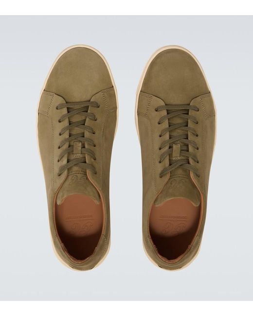 George Cleverley Green Jack Ii Leather Sneakers for men