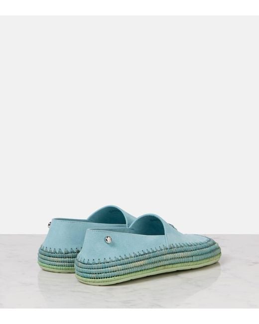 Loewe Blue Paula's Ibiza Slip-Ons Rio Aus Veloursleder