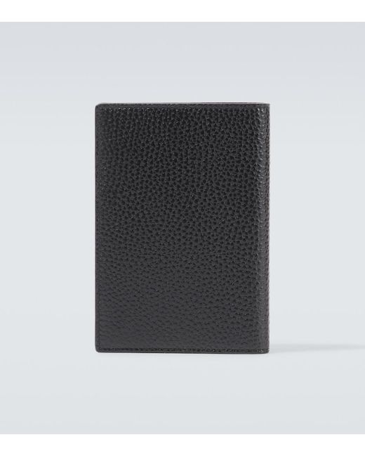 Saint Laurent Black Leather Passport Holder for men