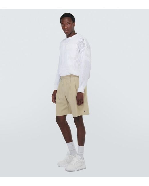 Amiri Natural Wool-Blend Bermuda Shorts for men