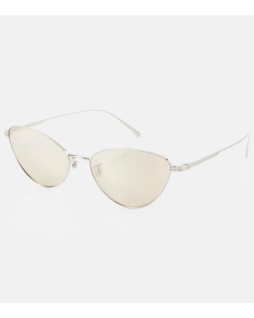 Khaite Natural Cat-Eye Acetate Sunglasses
