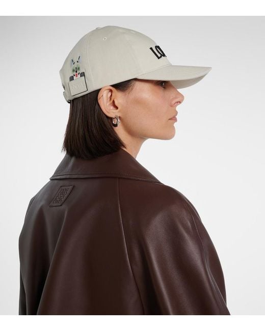 Loewe Natural X Louis Wain Cotton Canvas Baseball Cap