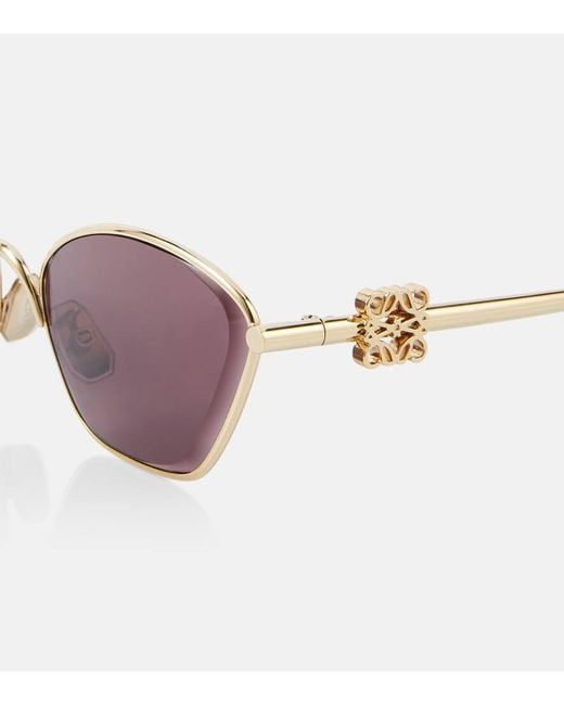 Loewe Pink Anagram Cat-Eye Sunglasses