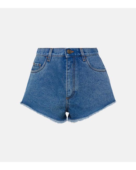 Etro Blue Denim Shorts