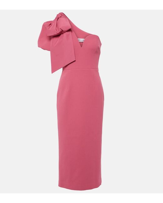 Rebecca Vallance Pink Bridal Anais One-Shoulder Midi Dress