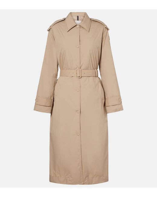 Moncler Natural Yevre Down Trench Coat