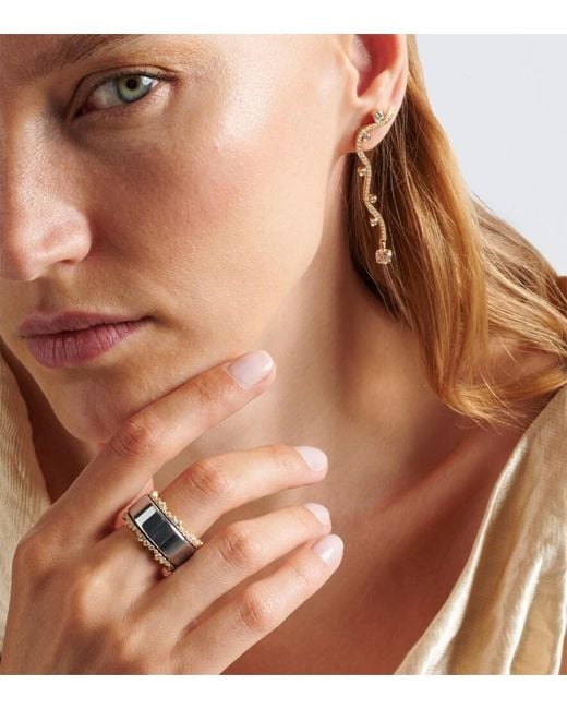 Suzanne Kalan White Ivy 18Kt Tech Ring Jackets With Diamonds