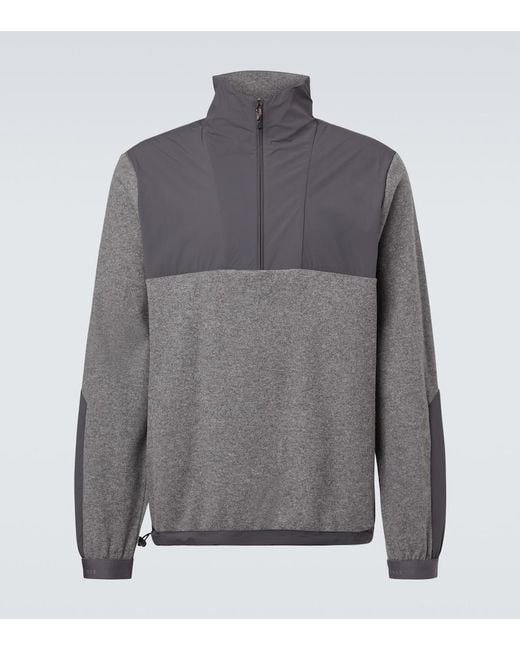 Sease Gray Wool And Cashmere Jersey Jacket for men