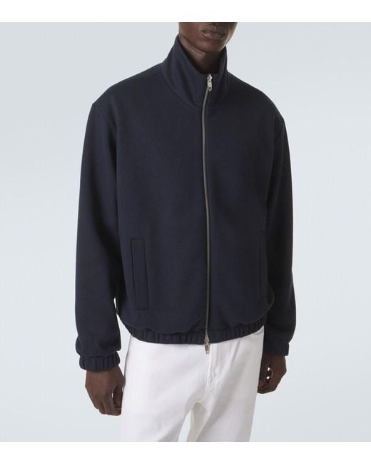 Umit Benan Blue Phil Reversible Silk Jacket for men