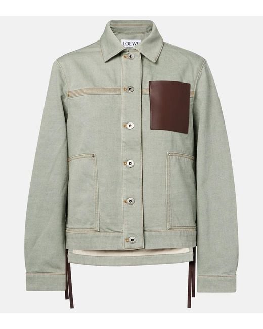 Loewe Green Denim Jacket