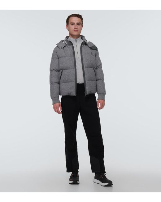 Zegna Gray Turtleneck Wool Sweater for men