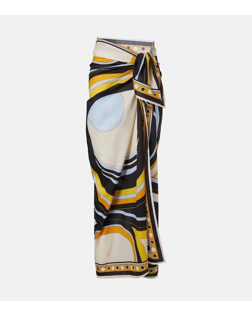 LaDoubleJ Metallic Printed Cotton Beach Cover-Up