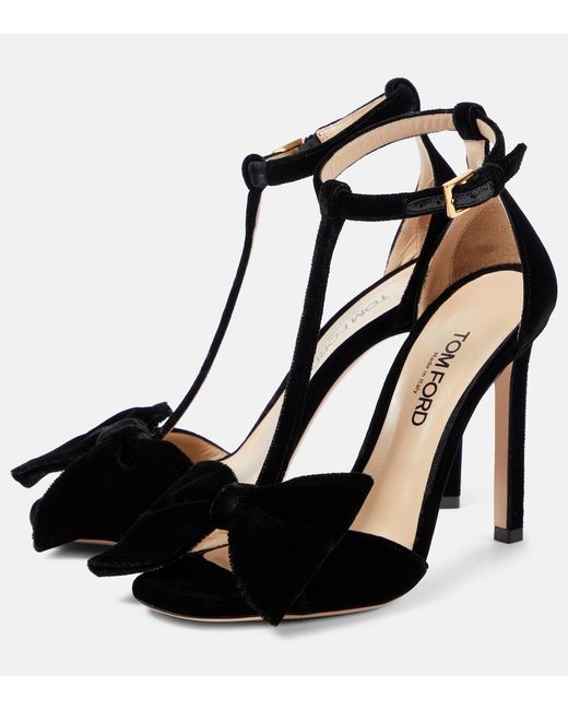 Tom Ford Black Sandals Mid Heel