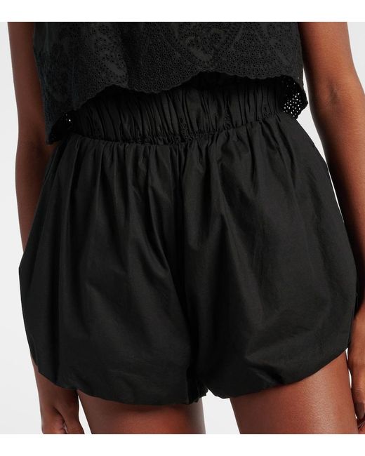 Posse Black Aurelia Cotton Shorts