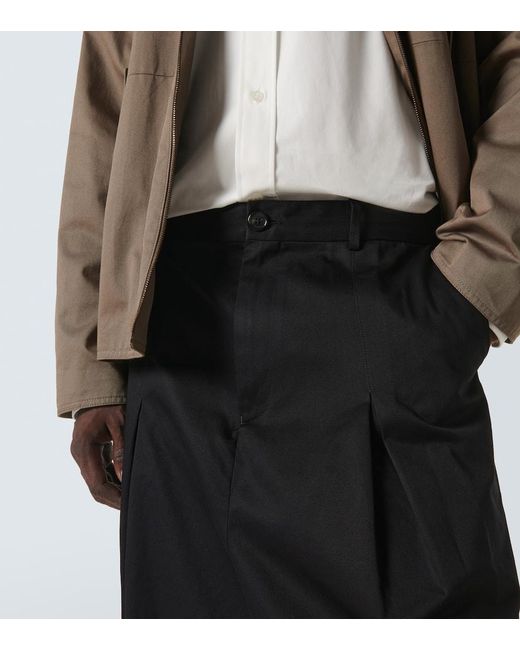 Pantalon Ample A Taille Basse En Coton Loewe pour homme en coloris Black