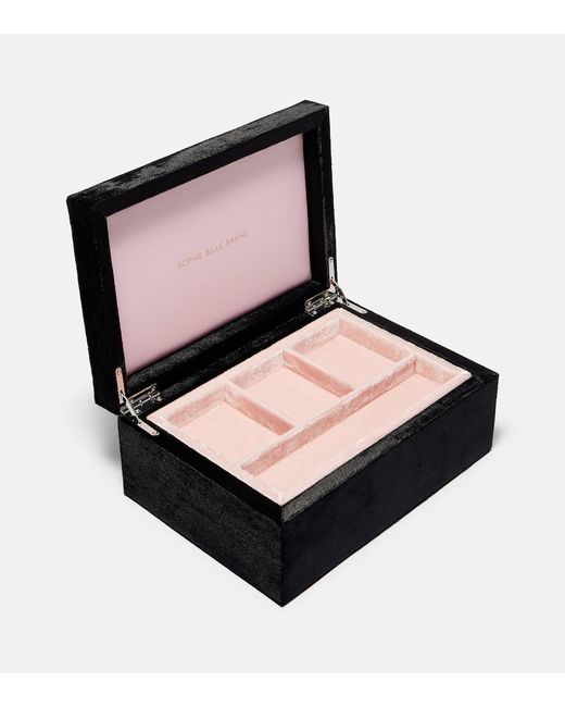 Sophie Bille Brahe Black Tresor Grande Velvet Jewelry Box