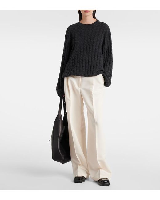 Jardin Des Orangers Black Wool And Cashmere Sweater