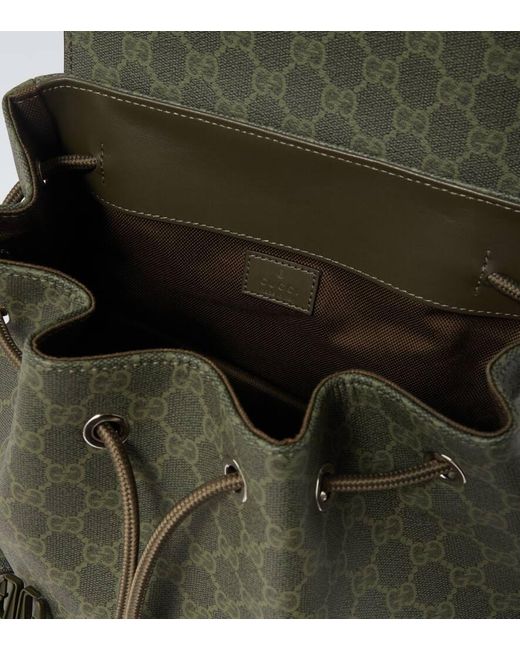 Sac A Dos Gg Canvas Large Gucci pour homme en coloris Green