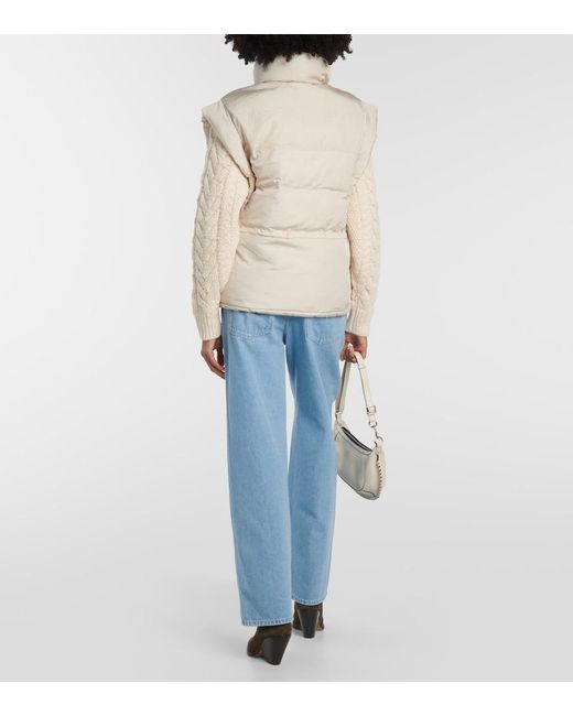 Isabel Marant White Toby Puffer Vest