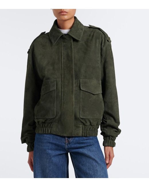 Arma Green Halti Suede Blouson Jacket