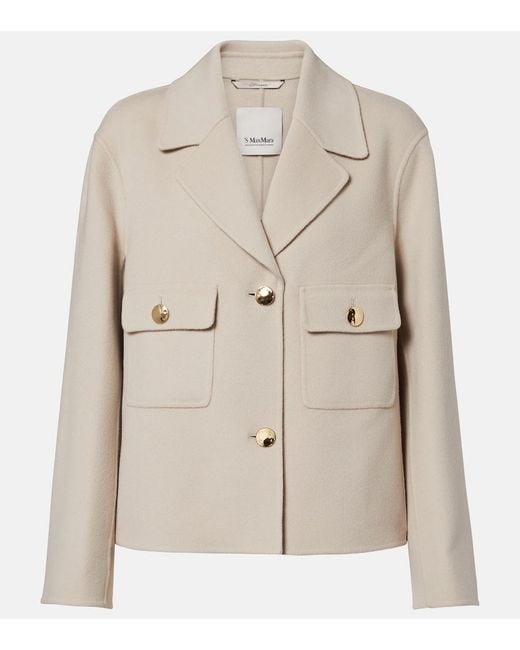Max Mara Natural Virgin Wool Jacket