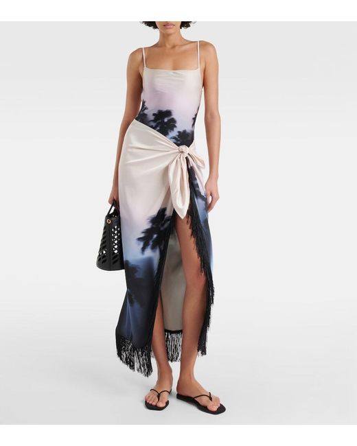 Jonathan Simkhai White Elenora Printed Swimsuit