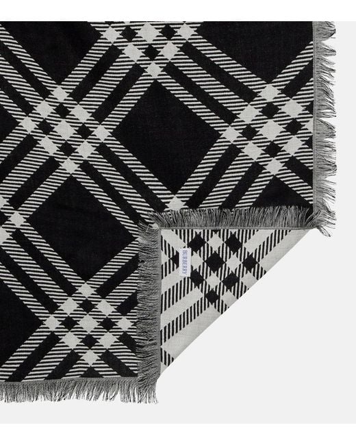 Sciarpa Check di Burberry in Black
