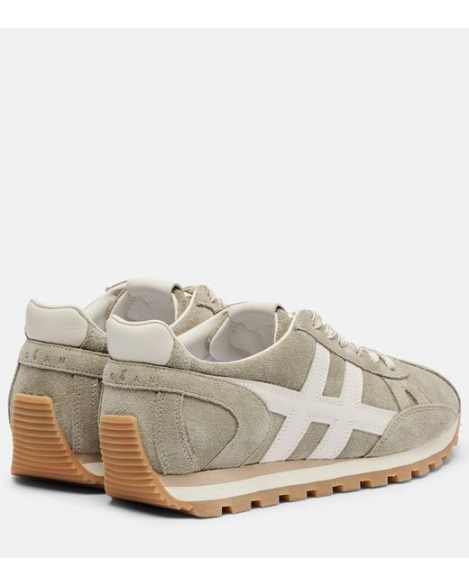 Hogan White 86Er Suede Sneakers