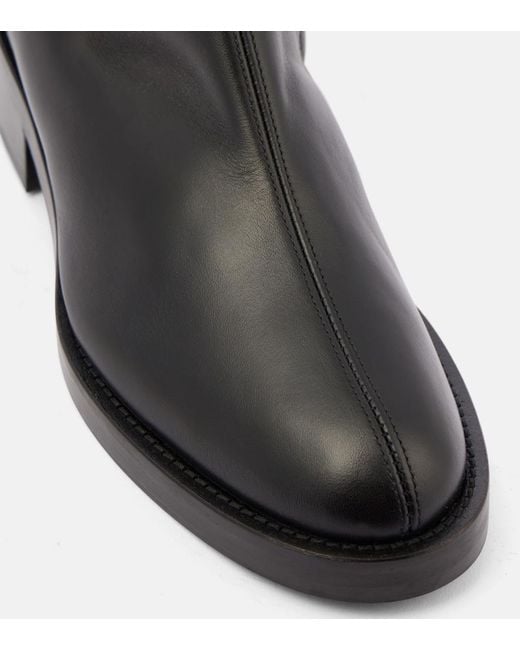 Co. Black Leather Ankle Boots