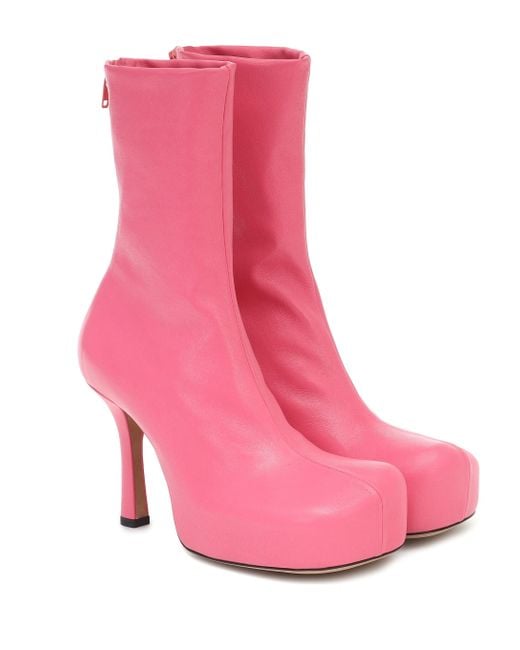 bottega veneta pink heels