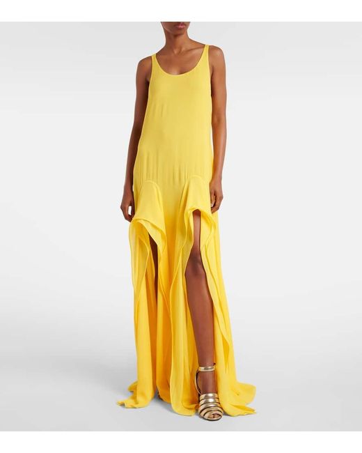 Alaïa Natural Sandalen Strappy 90 Aus Metallic-Leder