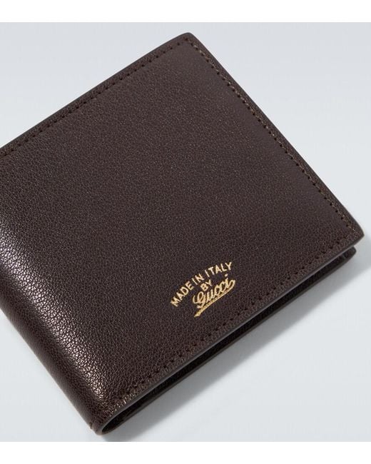Gucci Black Leather Bifold Wallet for men