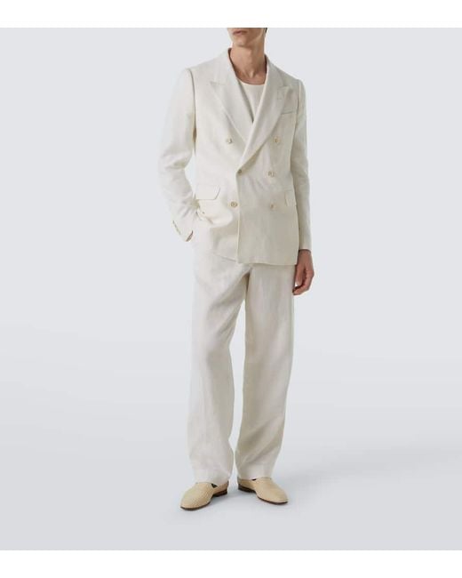 Mocassini Mario di Manolo Blahnik in White da Uomo