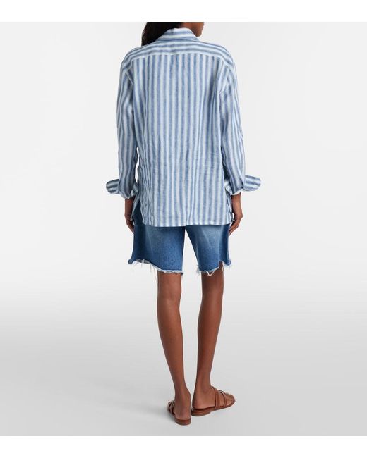 Agolde Blue Indra Denim Bermuda Shorts