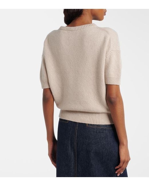 Khaite Natural Golden Cashmere Sweater