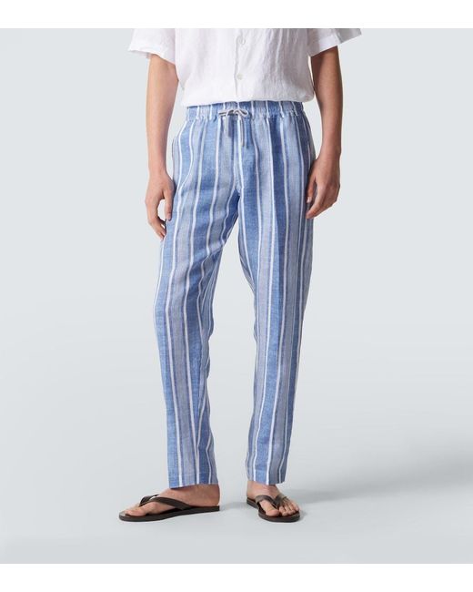 Pantaloni Regular di Fedeli in Blue da Uomo