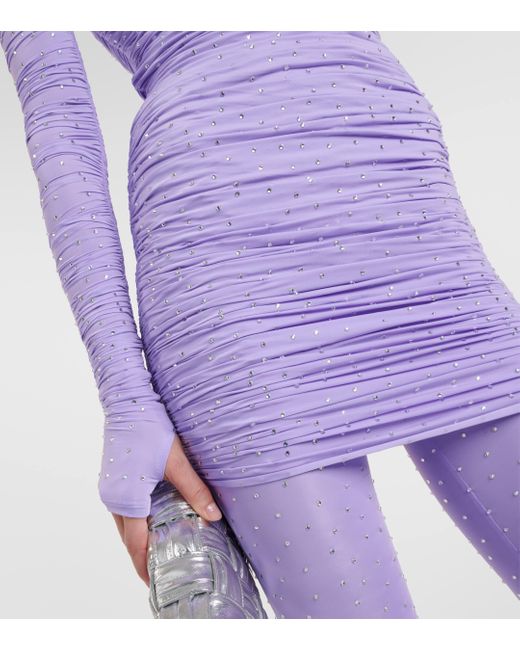Robe a cristaux Alex Perry en coloris Purple