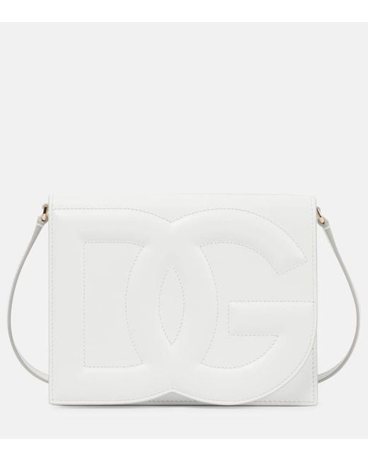 Dolce & Gabbana Natural Schultertasche Dg Aus Leder
