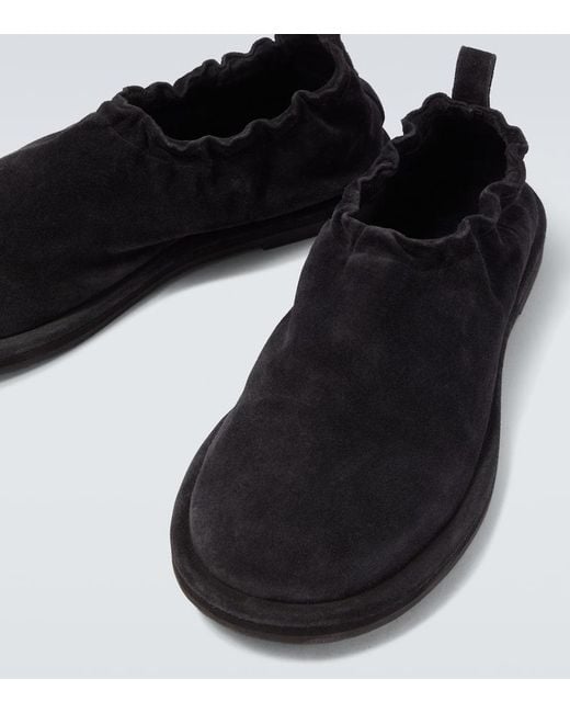 Studio Nicholson Black Korine Suede Slip-On Shoes for men
