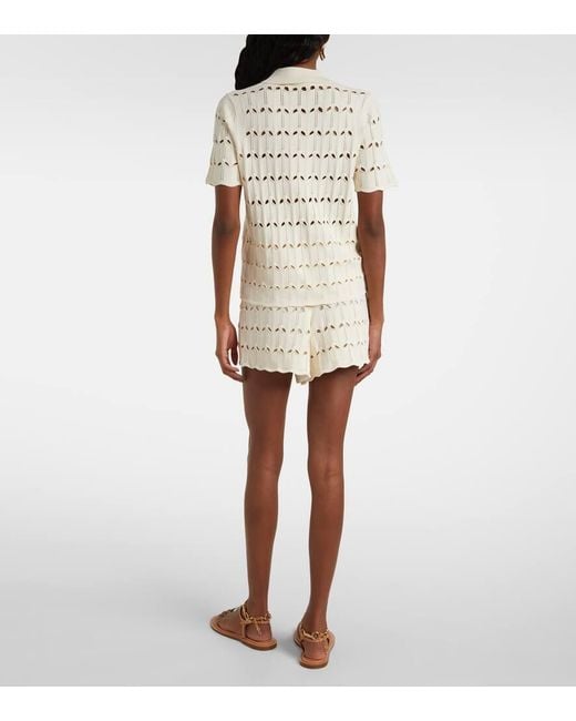 Zimmermann Natural Top Rhiannon Aus Pointelle-Strick