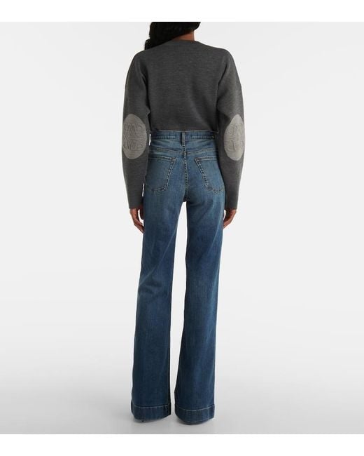 7 For All Mankind Blue Modern Dojo Groovy High-Rise Flared Jeans