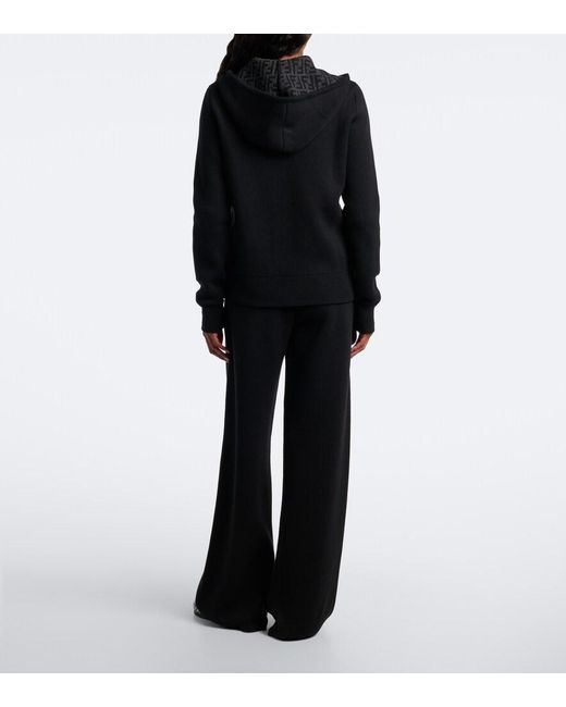 Fendi Blue Cashmere-Blend Sweatpants