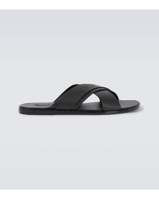 Tom Ford Sandalen Preston T Aus Leder in Brown für Herren