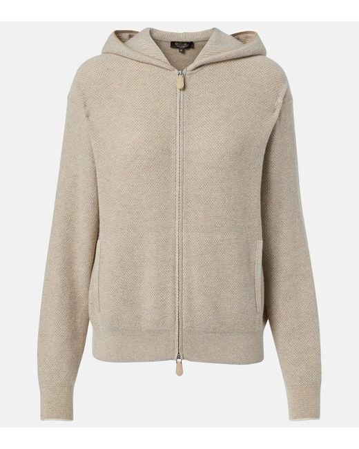 Loro Piana Natural Varallo Cashmere Hoodie
