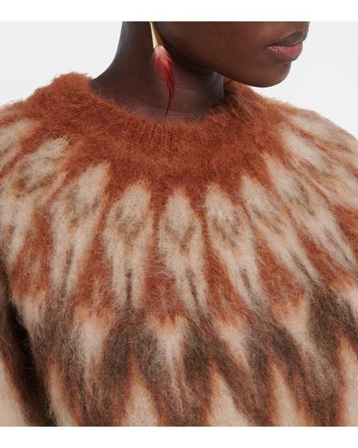 Isabel Marant Brown Pullover Natania Aus Einem Wollgemisch