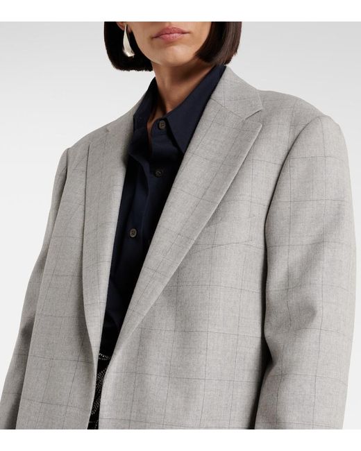 Dries Van Noten Gray Wool Blazer