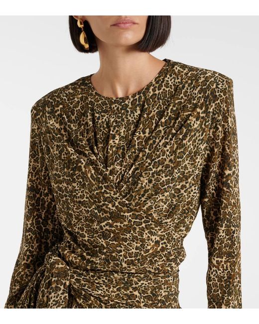 Isabel Marant Natural Bedrucktes Maxikleid Zeidi